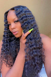 RICH 4x4 Deep Wave Closure Wig